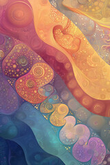 P A unique AI-generated texture featuring a f