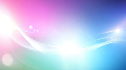 Abstract colorful light wave background.