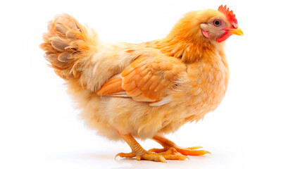Fototapeta premium chicken on white background