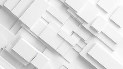 Geometric white abstract banner background
