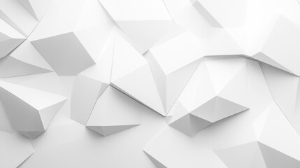 Obraz premium Geometric white abstract banner background