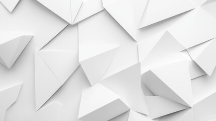Fototapeta premium Modern white geometric shapes for your website, presentation, or any project.