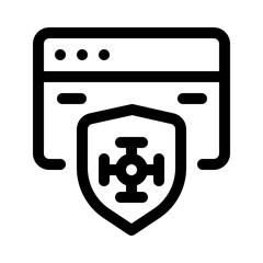 Icon Antivirus With Style Outline