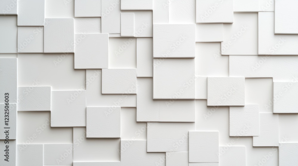 Poster abstract background texture of white panels in geometric design