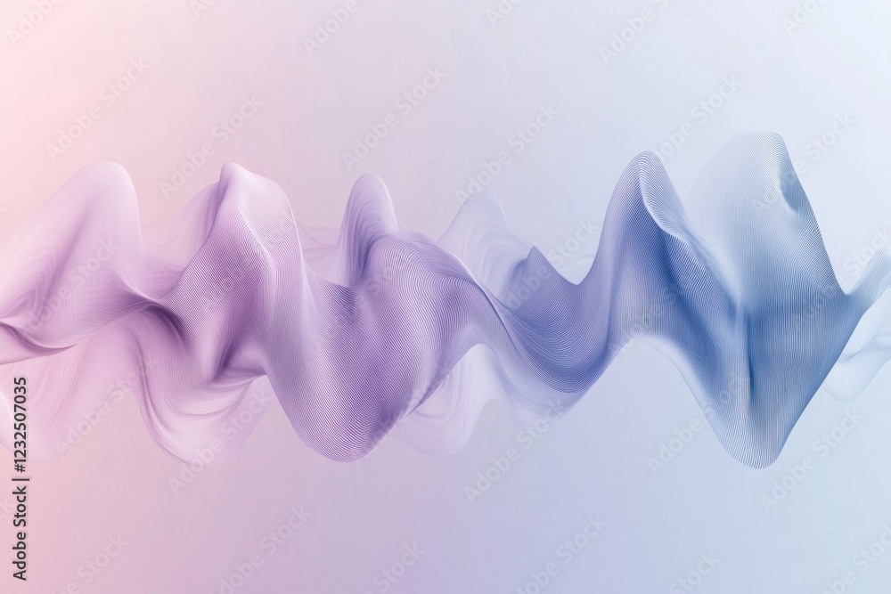 Aufkleber abstract wave patterns create a captivating blend of colors and textures in digital art