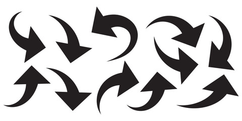 long blue flat design arrow pointing right icon vector illustration