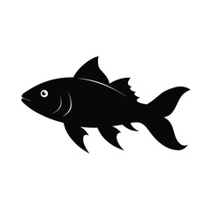 fish isolated on white vector illustration