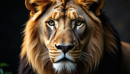 Fototapeta premium Lion Portrait Majestic Power