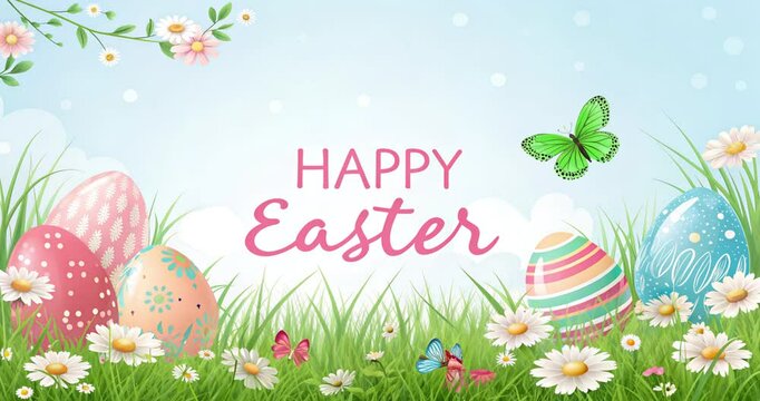 happy easter greeting video, happy easter video, happy easter