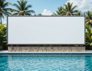 pool with palm trees