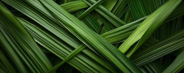 Close up of palms used on Palm Sunday. Holy Week concept.