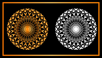 Mandela vector design. luxury ornamental mandala design background in gold color