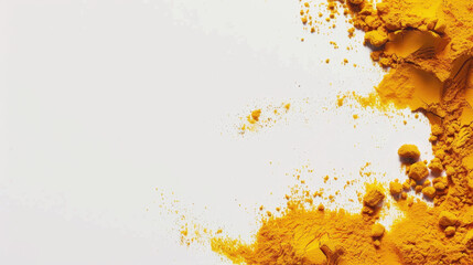 turmeric isolated on white background