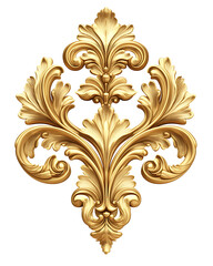 3d illustration stucco decoration on Isolated White Background