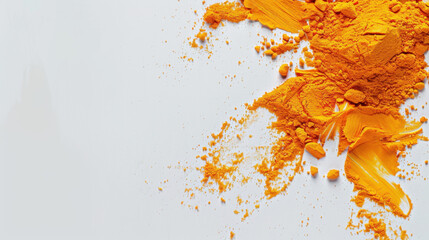 turmeric isolated on white background