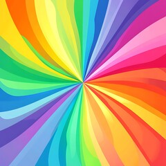 Fototapeta premium Abstract vibrant rainbow radial background, use for colorful graphic design