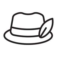 Oktoberfest Parade Vector Line Icon Design