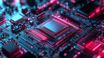 Fototapeta premium Engineers are performing ion implantation to modify the electrical properties of silicon layers.