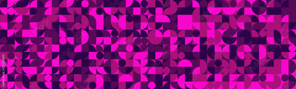 Aufkleber geometric vector pattern featuring minimal shapes and seamless design. great for abstract background