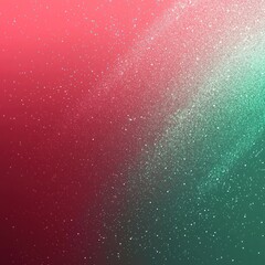 Fototapeta premium Glowing noise overlays add a modern flair to crimson and mint green gradients, perfect for dynamic banners.