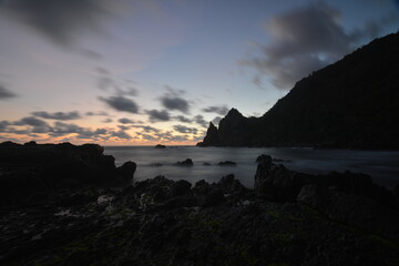 Fototapeta premium sunset over the ocean