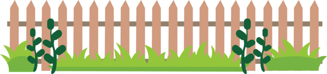 Fence And Grass