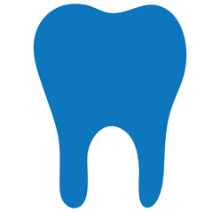 Print Tooth icon. Dental clinic logo. Human teeth vector illustration. Blue dentistry logotype. Oral hygiene concept. Dentist sign. Molar tooth enamel symbol.  1176