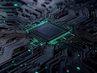 Central processing unit on a circuit board
