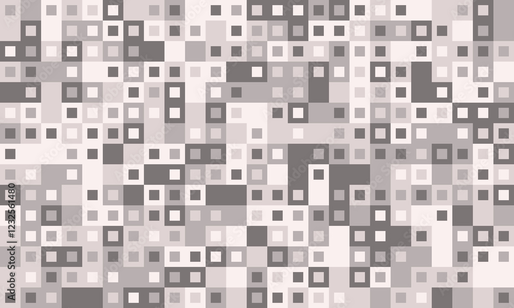 Aufkleber textured cube pattern with colourful tiles and elegant symmetry. ideal for graphic design projects, 