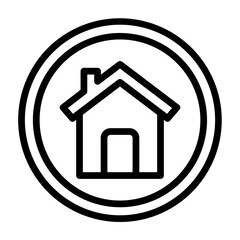Home Vector Line Icon Design