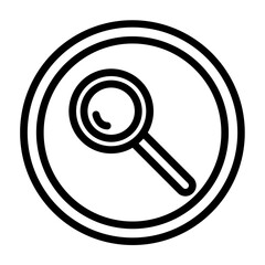 Search Vector Line Icon Design