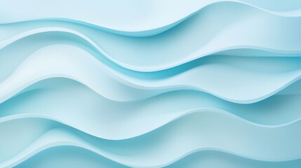 Fototapeta premium Serene Light Blue Abstract Waves Pattern for Background Use