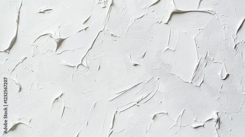 Poster white textured background with abstract brush strokes and patterns
