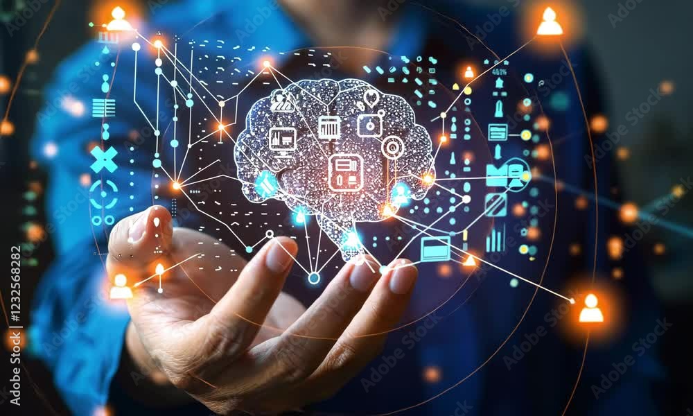Aufkleber exploring the intersection of technology and innovation in digital intelligence and its impact on da