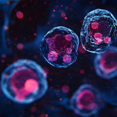 Cosmic Crystalline Cluster in Pink and Purple Hues