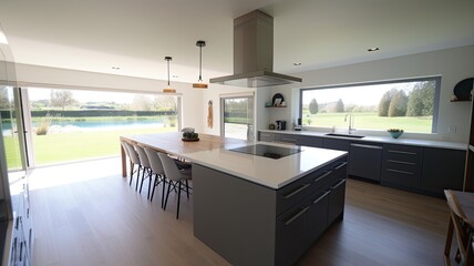 The Perfect Blend of Comfort and Sophistication in a Spacious Kitchen