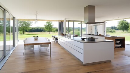 The Perfect Blend of Comfort and Sophistication in a Spacious Kitchen
