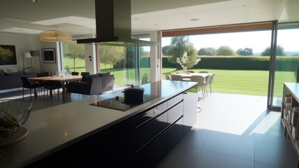 The Perfect Blend of Comfort and Sophistication in a Spacious Kitchen