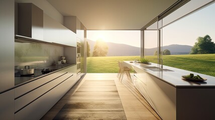 The Perfect Blend of Comfort and Sophistication in a Spacious Kitchen