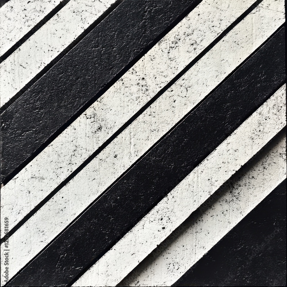 Poster modern abstract black and white diagonal patterns for art design