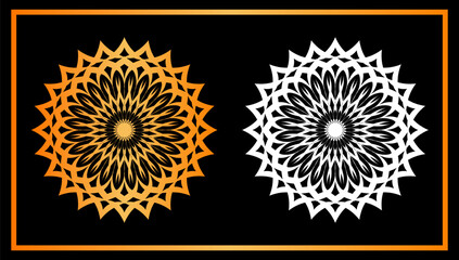 Mandela vector design. Floral background design Free Vector