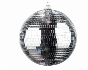 Fototapeta premium Isolated silver disco ball