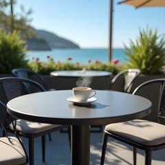 Obraz premium outdoor cafe in the city