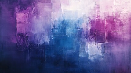 Naklejka premium Abstract Purple Blue Painting Soft Light Swirling Texture. AI Generated