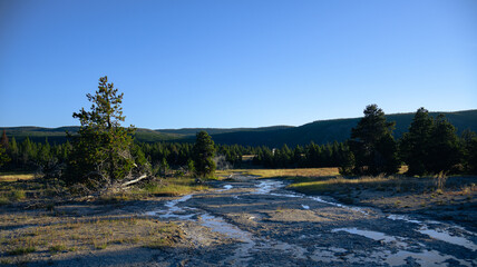 hiking in the mountain