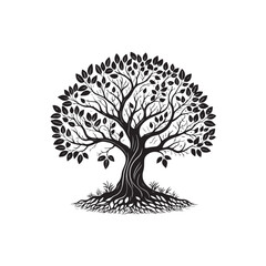 tree silhouette vector