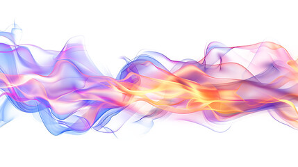 A single realistic flame with glowing edges and detailed gradients, isolated on a clean white background.