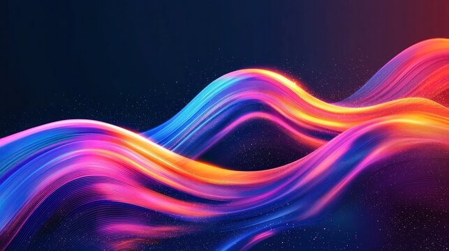 A dynamic and colorful abstract design, illustrating the concept of enhancement and growth in a creative and artistic manner.