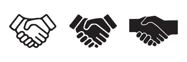 Handshake icon vector symbol illustration eps 10