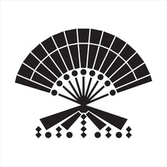 black and white fan